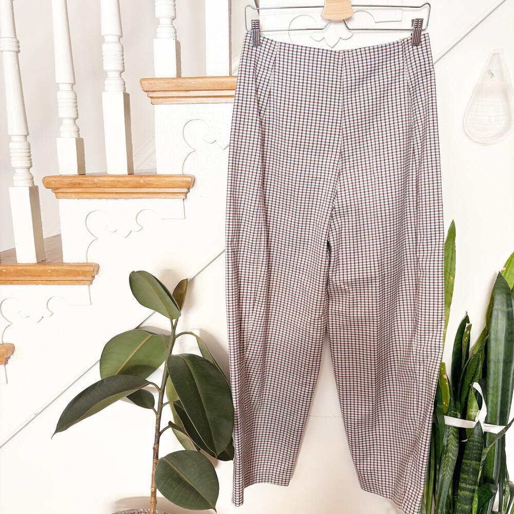 UO Urban Outfitters Saunter Carrot Trouser Pants Plaid High Waist Size 8 - Picture 6 of 8